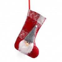 Mikulás csizma / karácsonyi zoknyi 18x29 cm 1db.