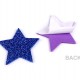 Öntapadós habgumi Moosgummi glitteres csillagok - mix méretek 1zacskó
