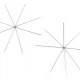 Karácsonyi csilag / drót pehely gyöngyfűző alap Ø10,5 cm, 12,5 cm, 13,2 - 2db.