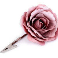 Dekorációs rózsa klipszel Ø7 cm 1db.