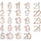 Fa számok adventi naptár készíttésre 1-24 1szett