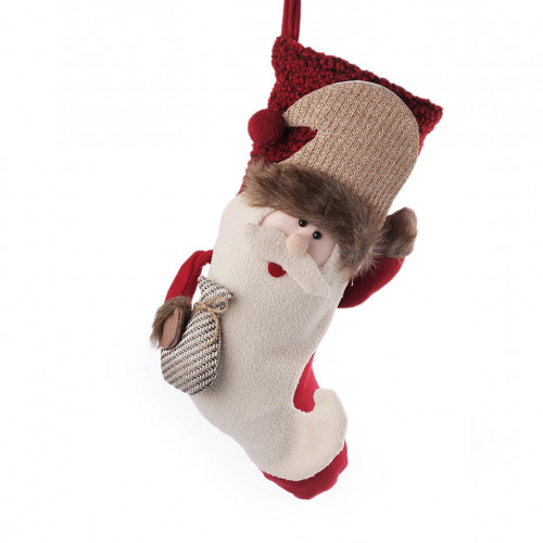 Mikulás csizma / karácsonyi zoknyi 25x50 cm 1db.