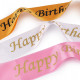 Lakodalmi szatén serpa Happy Birthday szélessége 9,5 cm 1db.