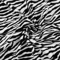 Bársony zebra bőr imitáció 1m
